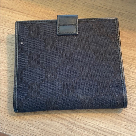 Gucci Canvas Leather Notepad Holder Card Case - Picture 4 of 4